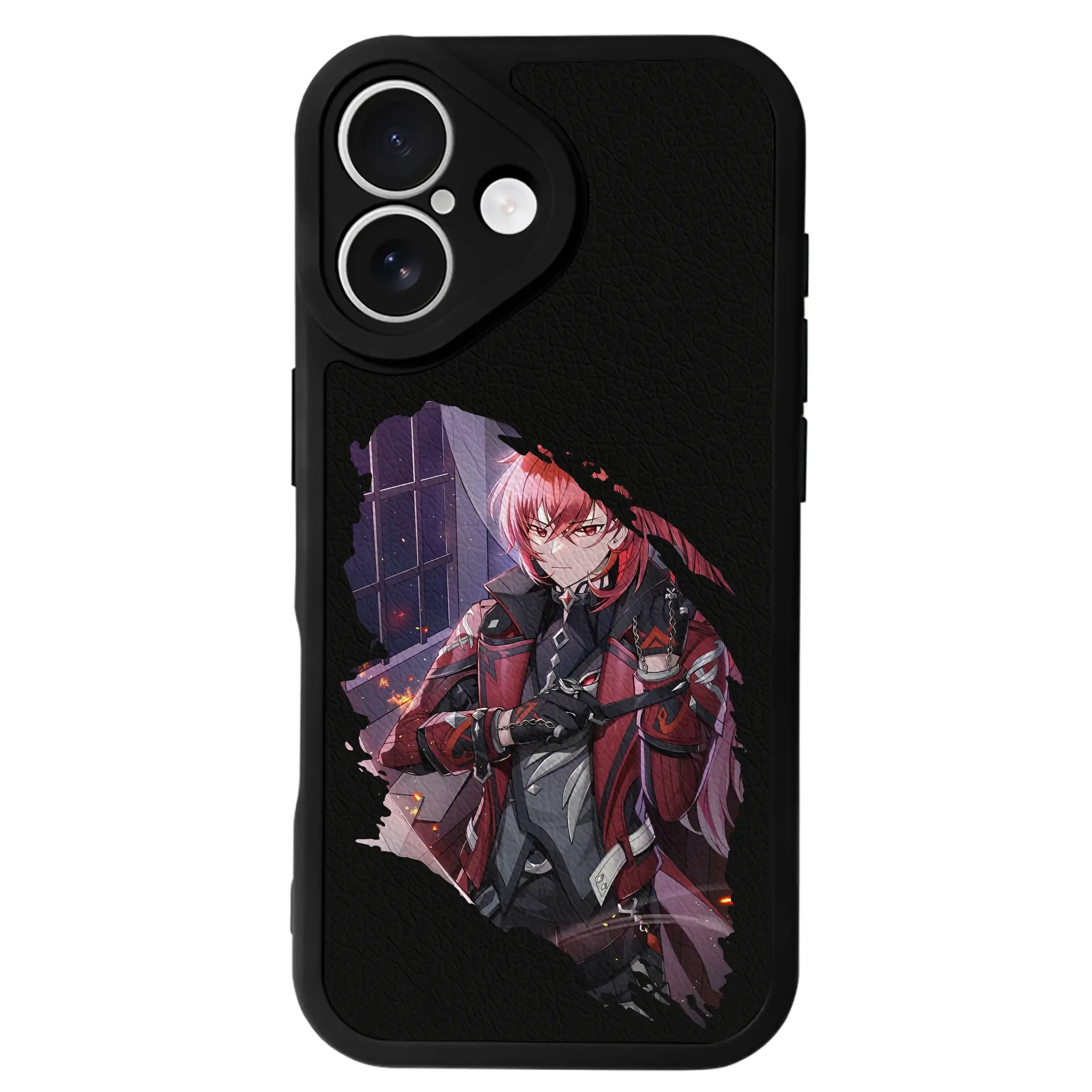 原 神 グッズ ディルック - IPhone 16シリーズ対応 ・ シリコンスマホケース ・ レザー調 ・ 高精度フィット ・ 耐衝撃 ・ ワイヤレス充電対応 ・ 精密カット